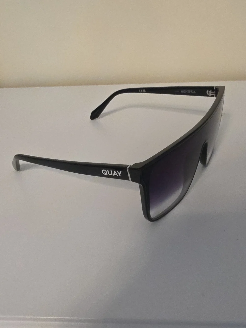 Quay Australia Black Frame with Gradient Smoke Lenses Sunglasses